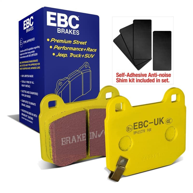 EBC Yellowstuff Brake Pad Set for Street & Track Driving High-Performance Com...
