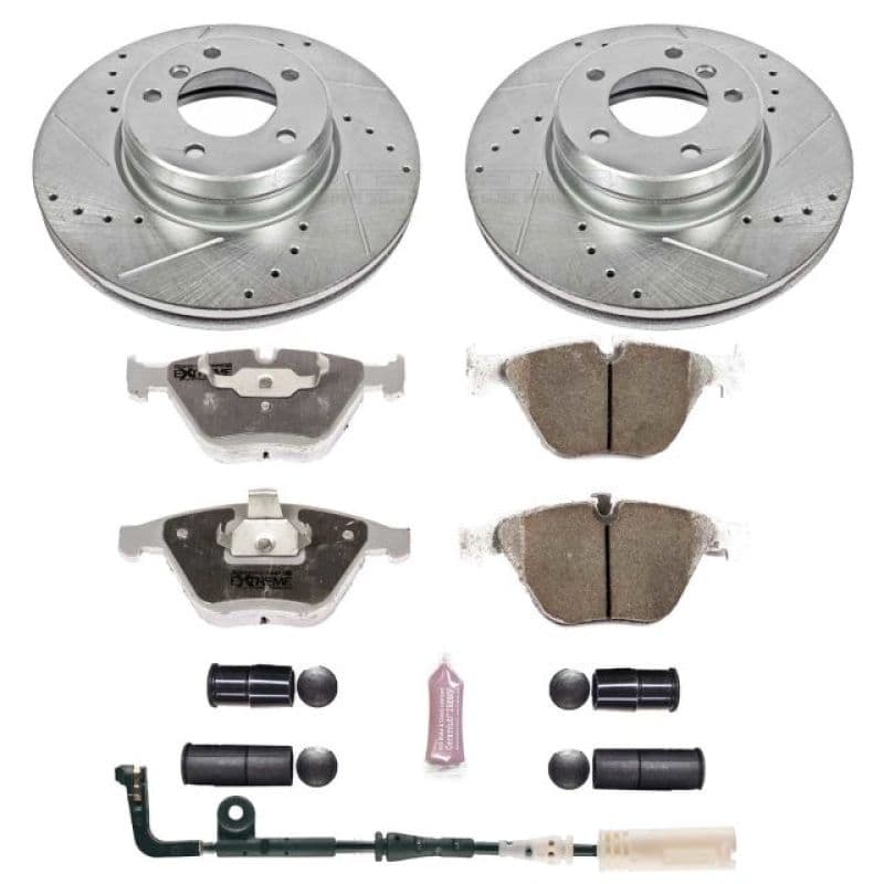 PowerStop Z26 Street Warrior Brake Kit for Muscle Cars Drilled Slotted Rotors...