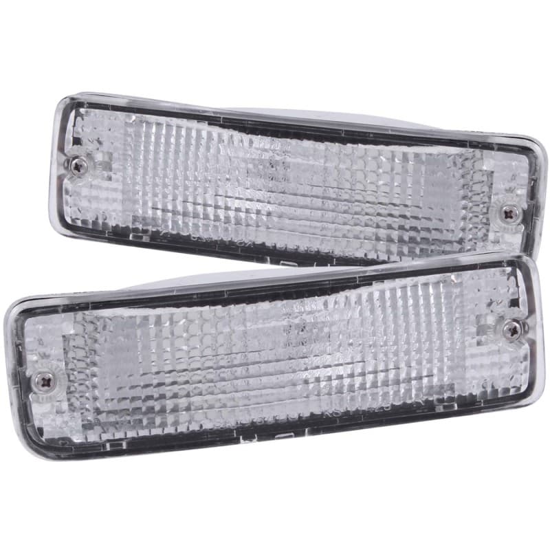 ANZO Euro Parking Lights for Universal Fit Clear Lens Chrome Housing Pair