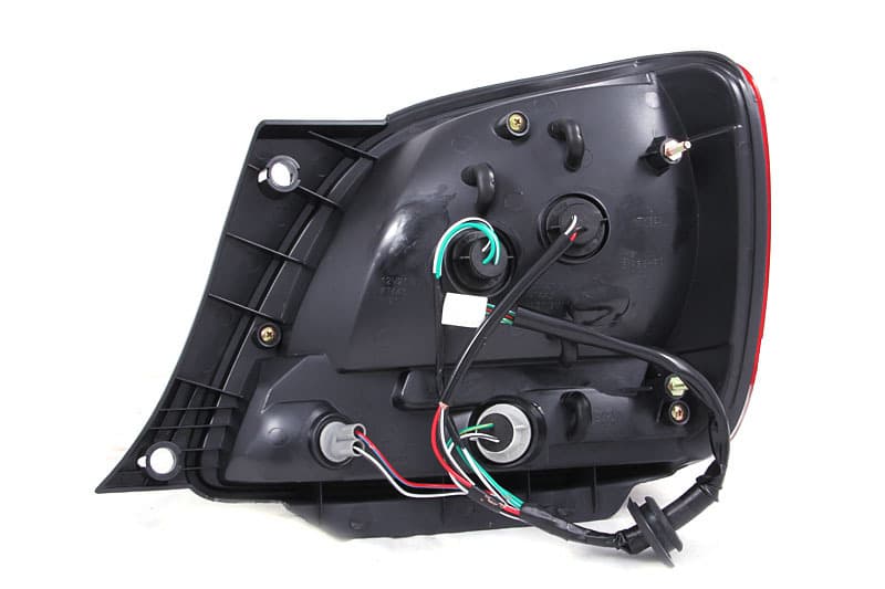 ANZO LED Taillight Assembly Pair Red/Clear Lens for Chevy C6 - Image 3