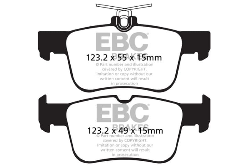 EBC Ultimax2 Brake Pad Set for Chevy C6 6-Piston Front