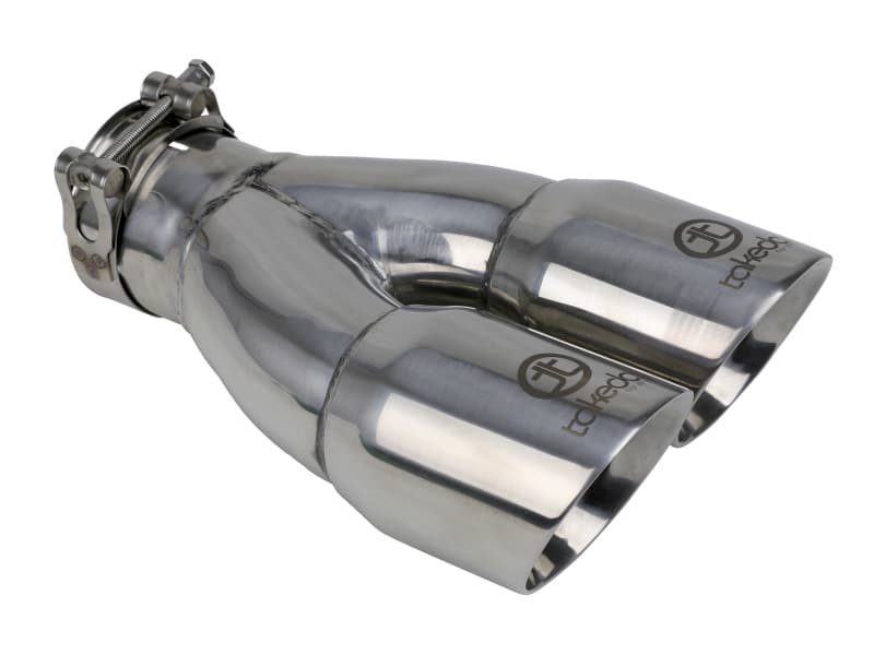 aFe Takeda Exhaust Tip 304 Stainless Steel Clamp-On Polished Finish
