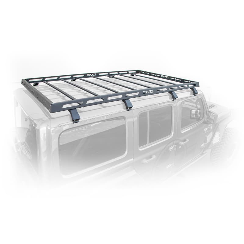 DV8 Offroad Roof Rack for Jeep JL 4-Door 1/8" Steel No-Drill Bolt-On Design