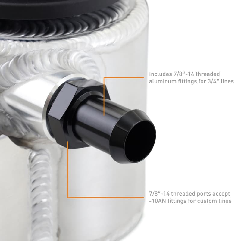 Mishimoto Aluminum Coolant Expansion Tank Universal with 3-Hole Mounting Bracket - Image 4