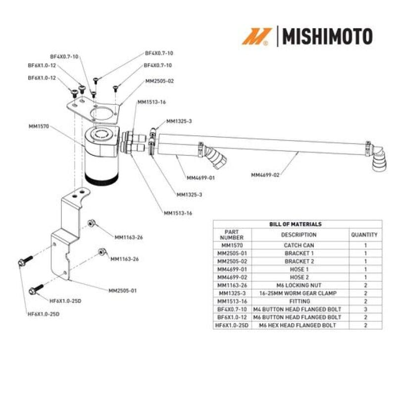 Mishimoto Oil Catch Can for Ford Mustang 5.0L V8 2-Port Aluminum - Image 2