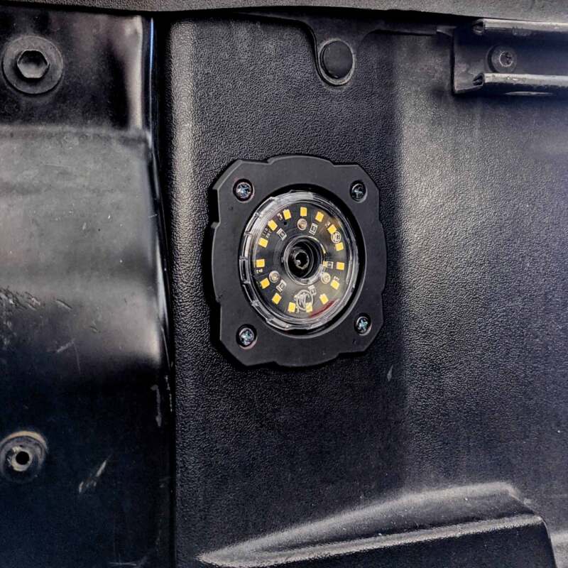 KC HiLiTES Flush Mount Adapter for Single Cyclone V2 LED with Vibration Gasket - Image 4