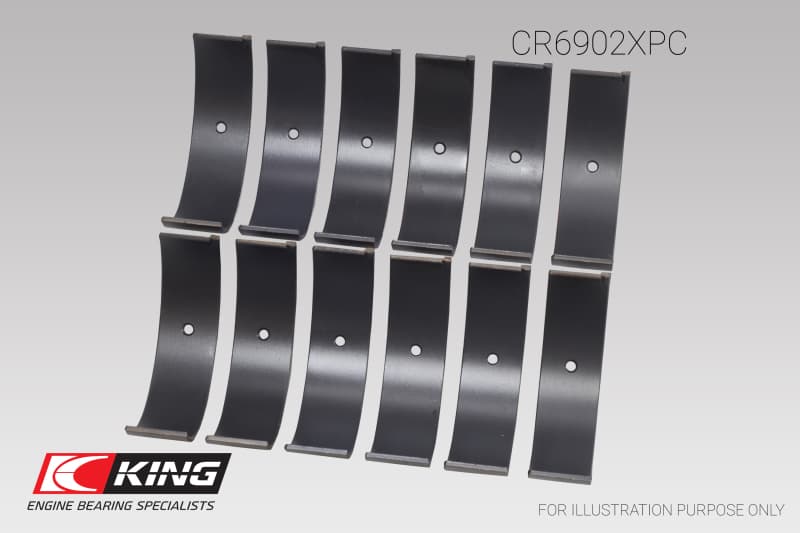 King Engine Bearings Connecting Rod Bearings for Nissan VQ35HR/VQ37VHR/VR30DT... - Image 3