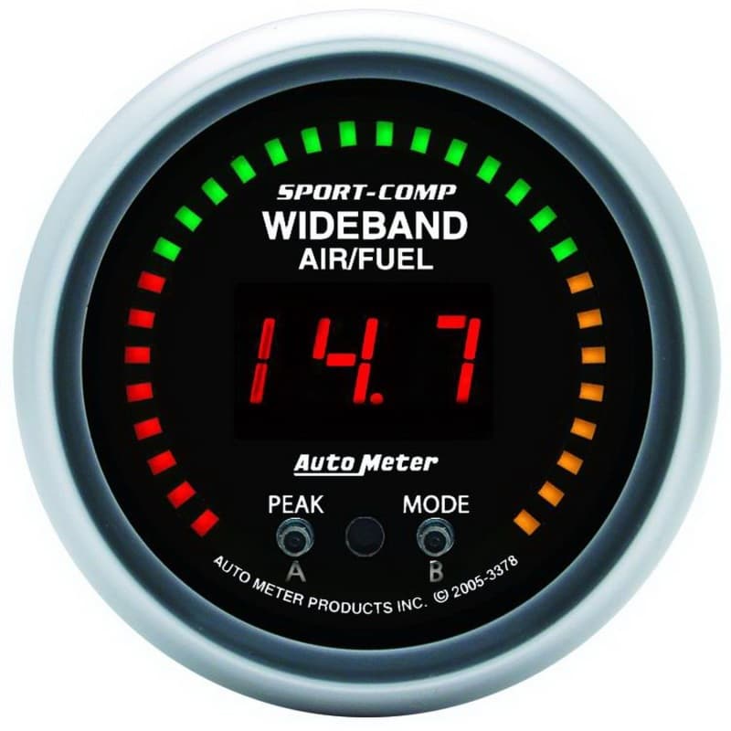 AutoMeter Wideband Air/Fuel Gauge Advanced Calibration No Free Air Cal for Al...