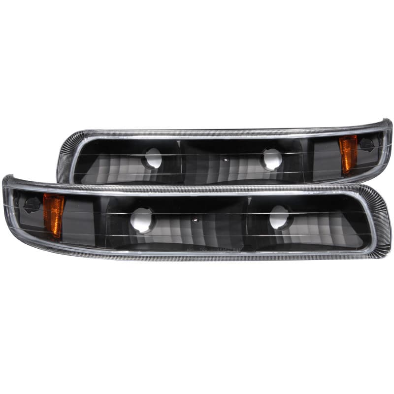 ANZO Parking Light Assembly for Chevy C6 Euro Clear Lens Black Housing Pair - Image 2