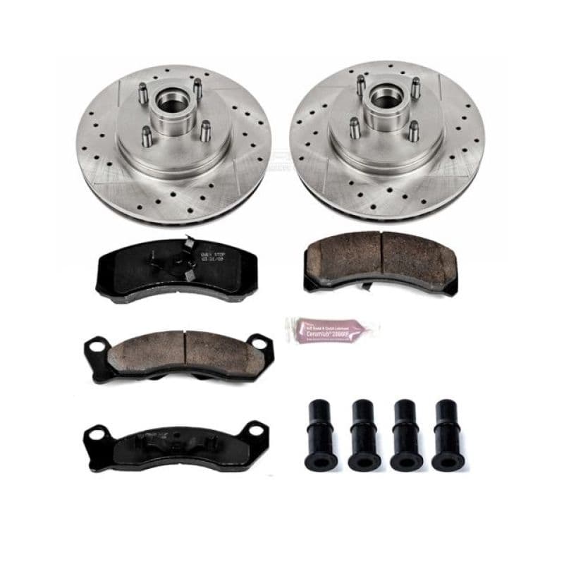 PowerStop Z23 Evolution Sport Brake Kit for Daily Driver with Carbon-Fiber Ce...