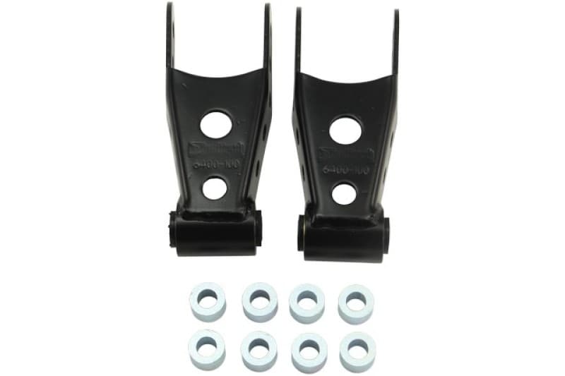 Belltech Lowering Shackle Kit for Trucks 1-3 Inch Drop Powder Coated Steel