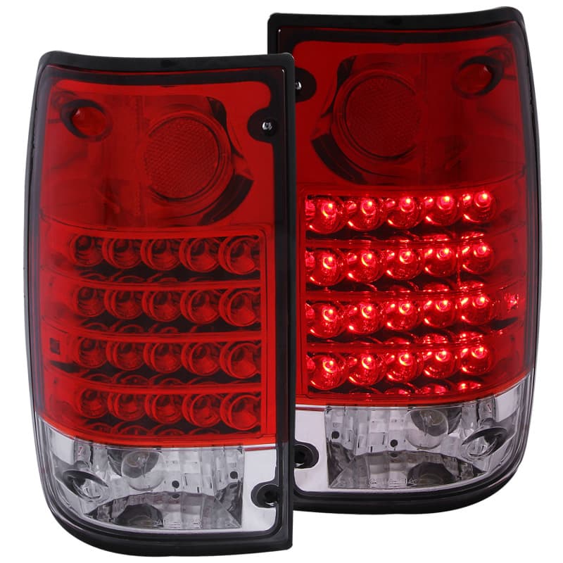 ANZO LED Taillight Assembly for Chevy C6 Pair Red/Clear Lens Plug & Play - Image 2