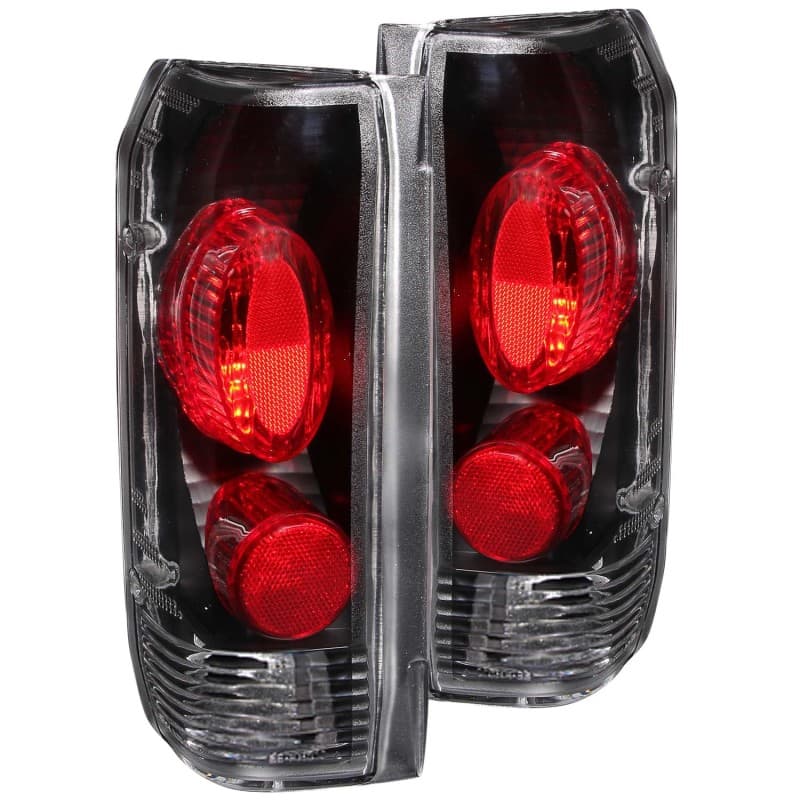 ANZO Tail Light Assembly for Ford F-250 Black Housing Clear Lens Pair