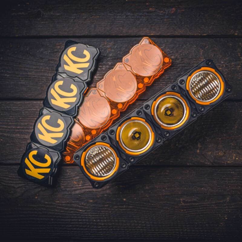 KC HiLiTES FLEX ERA 10" LED Light Bar Amber Light Shield Cover - Image 5