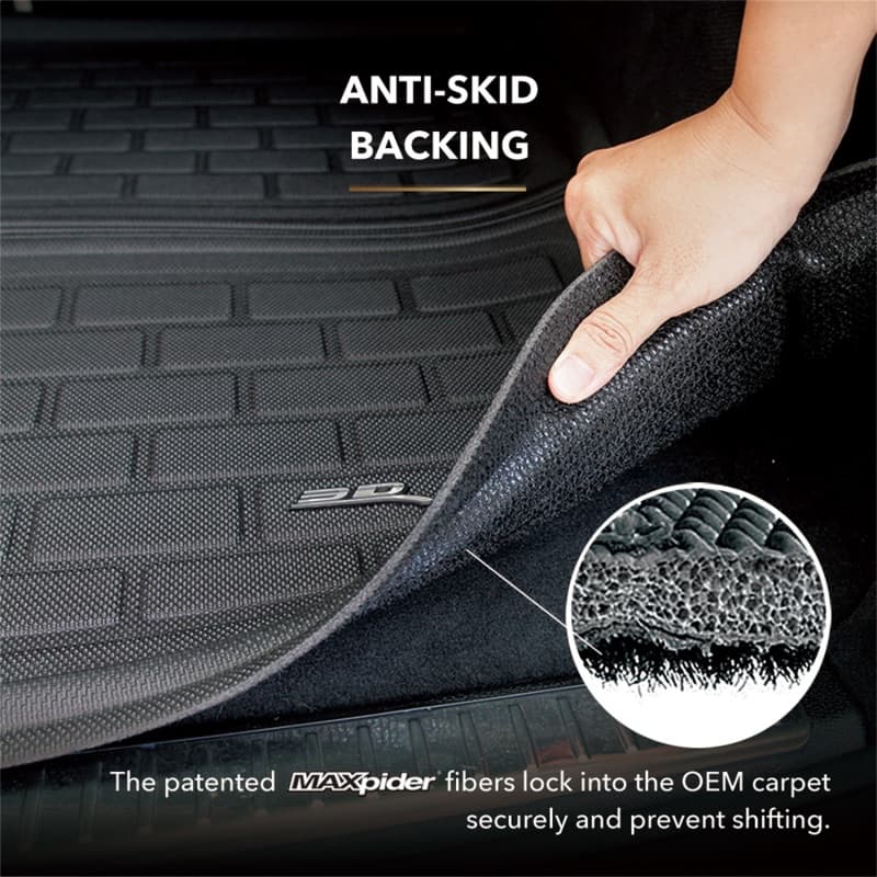 3D MAXpider Cargo Liner for Chevy C6 Black Rubberized Material - Image 5