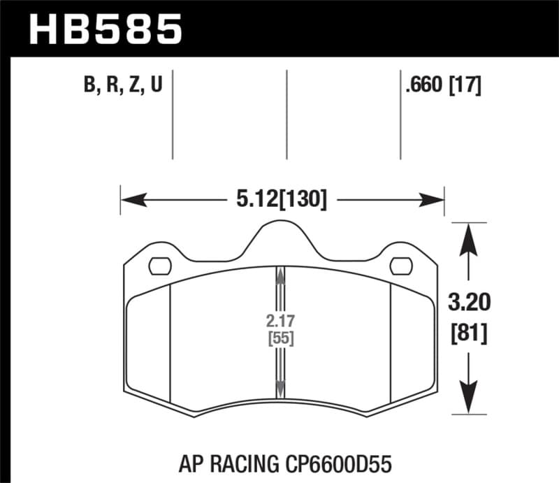 Hawk Performance Ceramic Brake Pad Set for Street Vehicles High Performance C... - Image 2