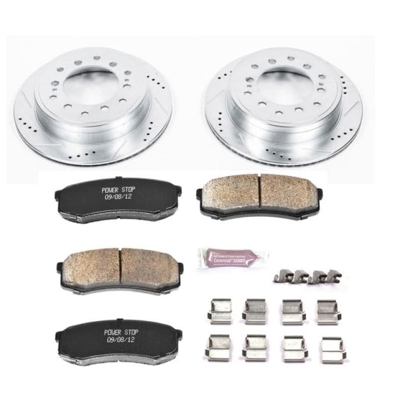 PowerStop Z23 Evolution Sport Brake Kit for Daily Driver with Carbon-Fiber Ce...