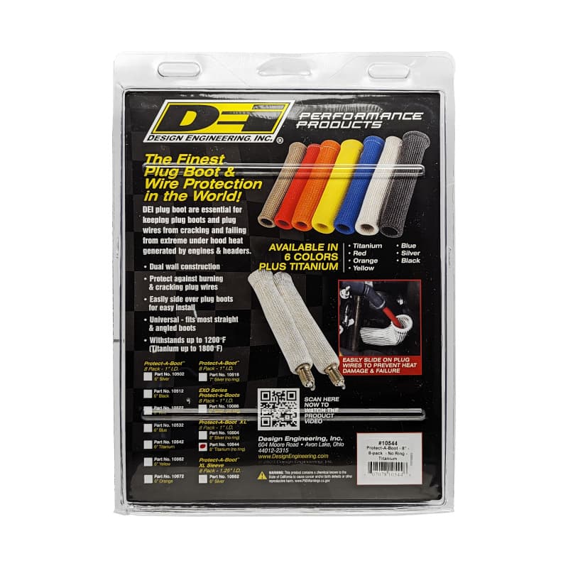 DEI Titanium Protect-A-Boot XL Universal Heat Resistant Spark Plug Boot Prote... - Image 3