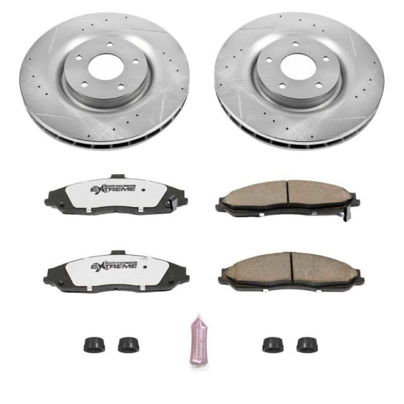 PowerStop Z26 Street Warrior Brake Kit for Muscle Cars Drilled Slotted Rotors