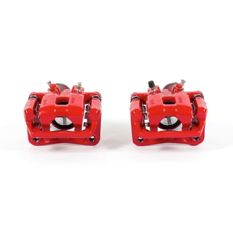 PowerStop Brake Calipers Pair Powder Coated Red Durable High-Temp Finish