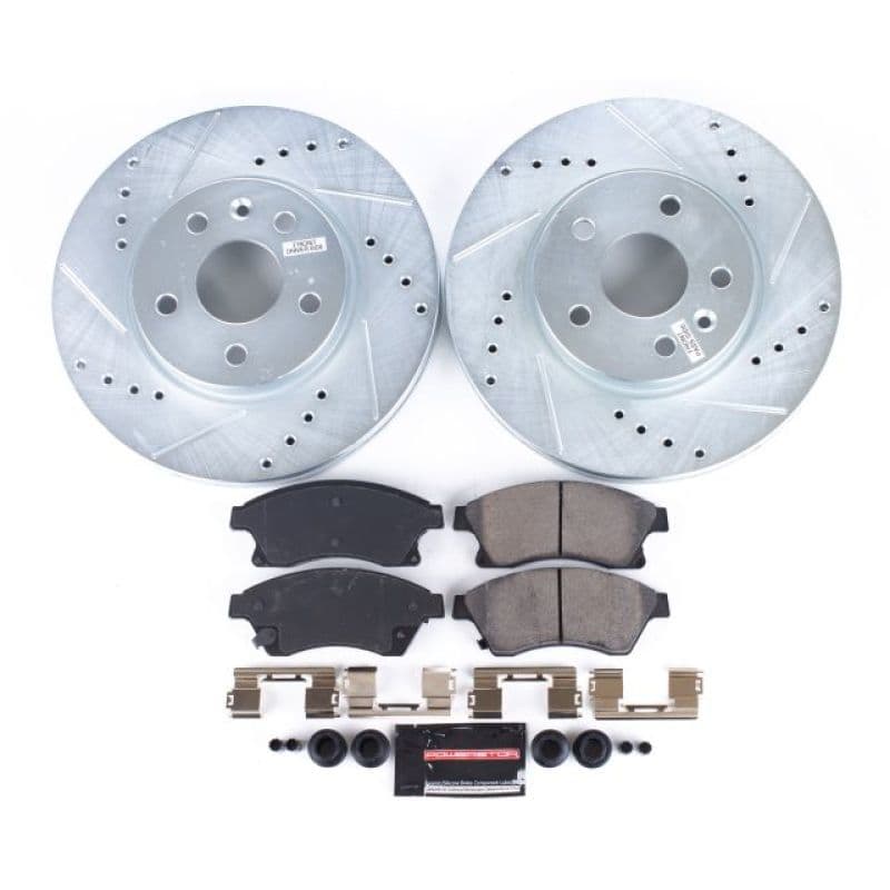 PowerStop Z23 Evolution Brake Kit for Daily Driver Carbon-Fiber Ceramic Pads
