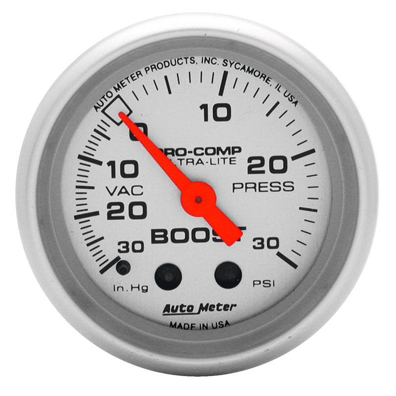 AutoMeter Mechanical Boost/Vac Gauge 1/8" NPT Pressure Connection - Image 2