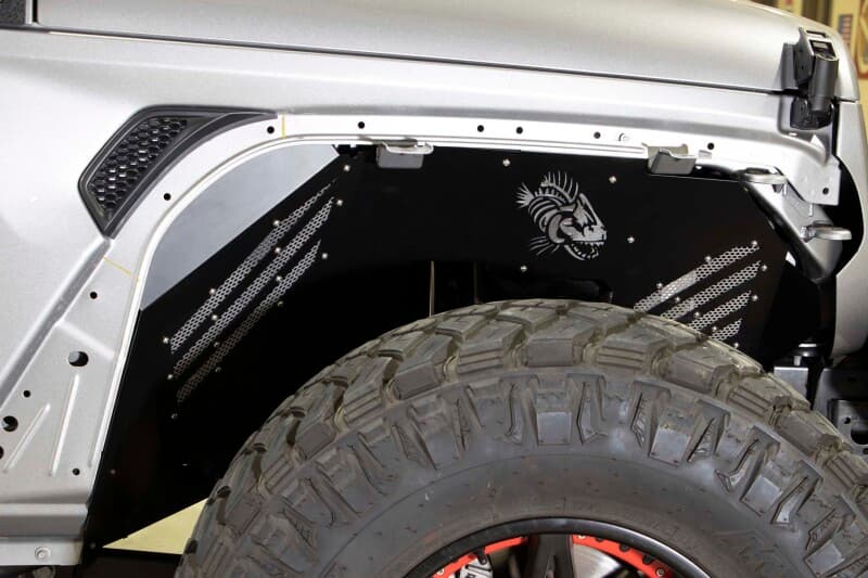 Fishbone Offroad Inner Fender Kit for 2018+ JL Wrangler Black Powder Coated A... - Image 2