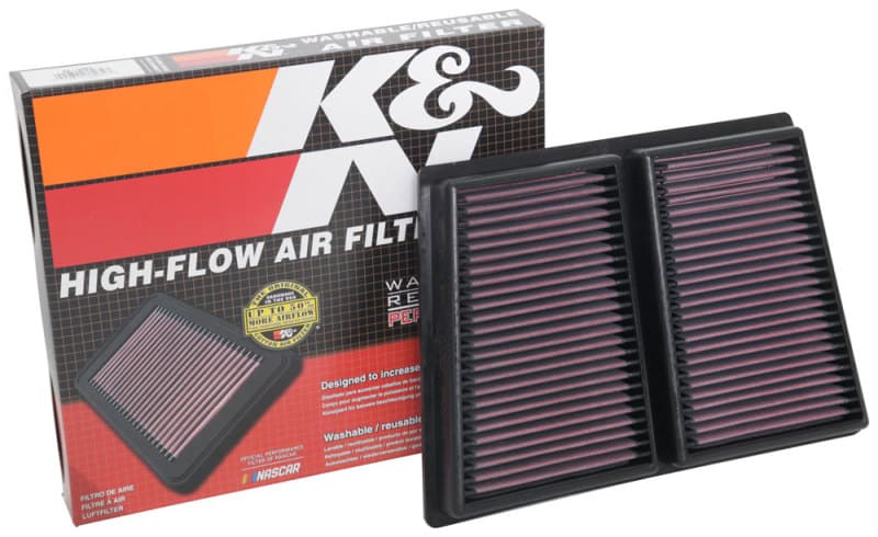 K&N Engineering Drop-In High-Flow Air Filter Reusable Washable Cotton Media - Image 4