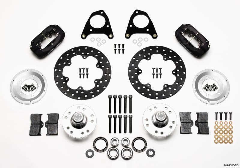 Wilwood Dynalite FDL 4-Piston Front Drag Brake Kit for Muscle Cars