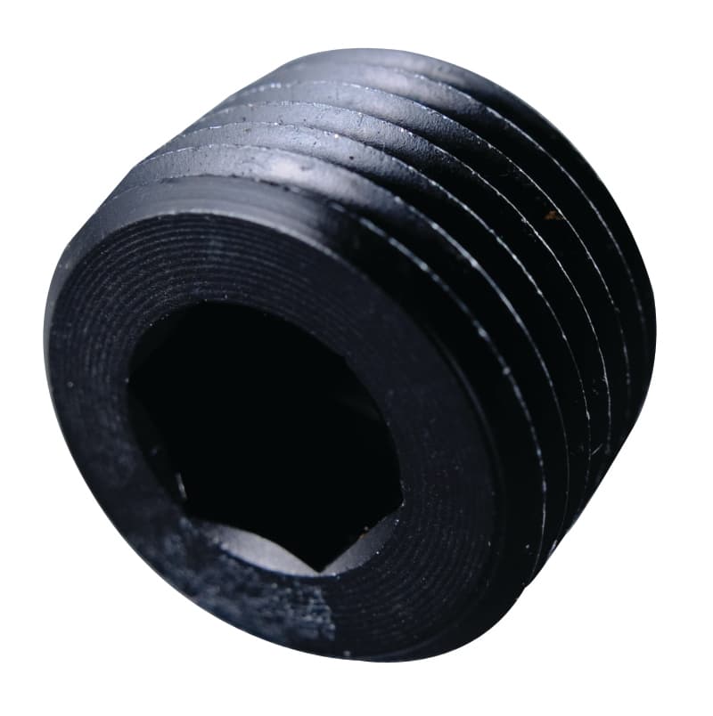 Fragola Pipe Plug 1in NPT Internal Black
