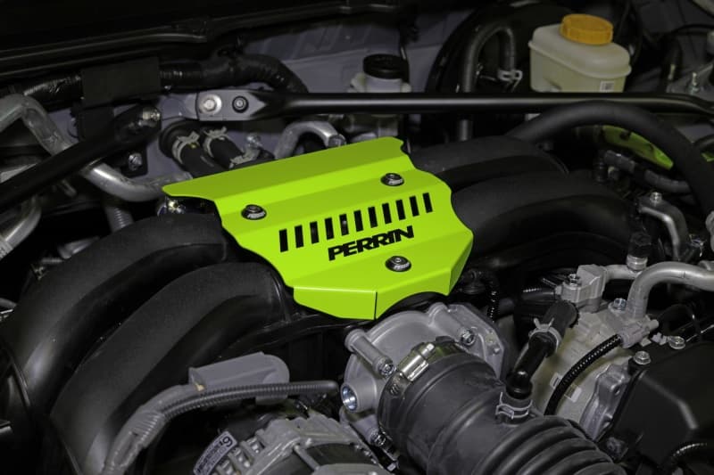 Perrin Performance Engine Cover for Subaru BRZ Toyota GR86 2022-2025 Neon Yellow - Image 4