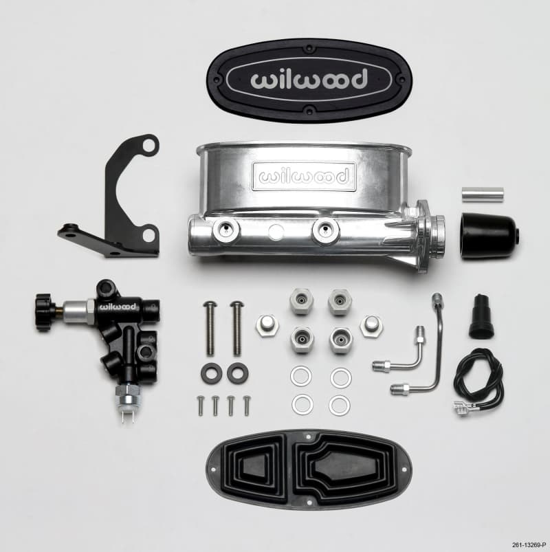 Wilwood Aluminum Tandem Chamber Master Cylinder Kit for Ford Mustang with Pro...
