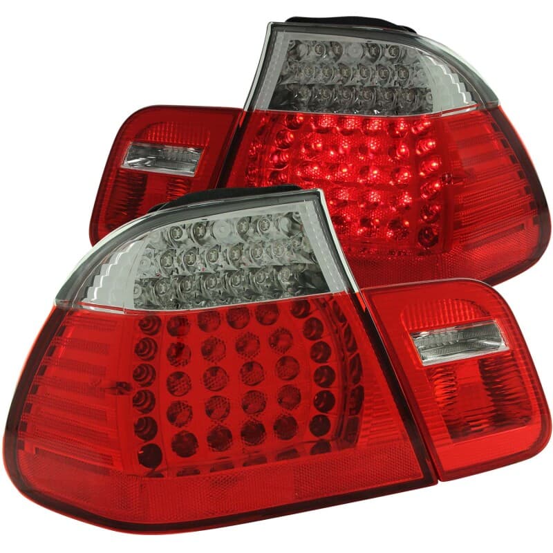 ANZO LED Taillight Assembly for 4Dr Models Pair Red/Clear Lens Plug & Play - Image 2