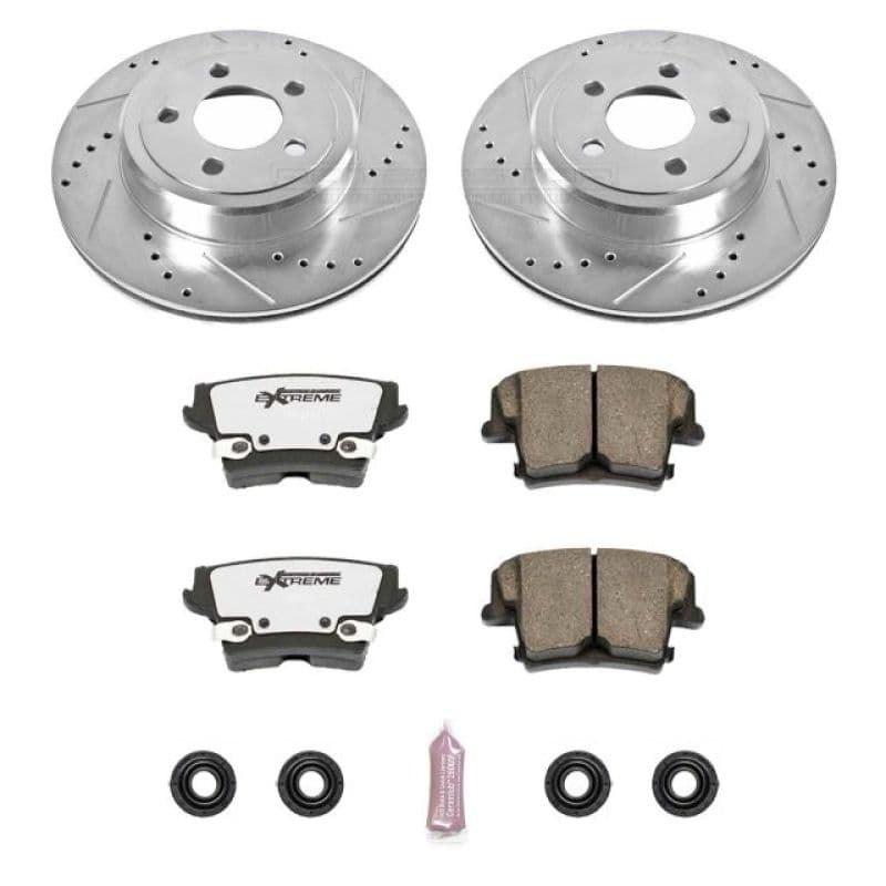 PowerStop Z26 Street Warrior Brake Kit for Muscle Cars Drilled Slotted Rotors...