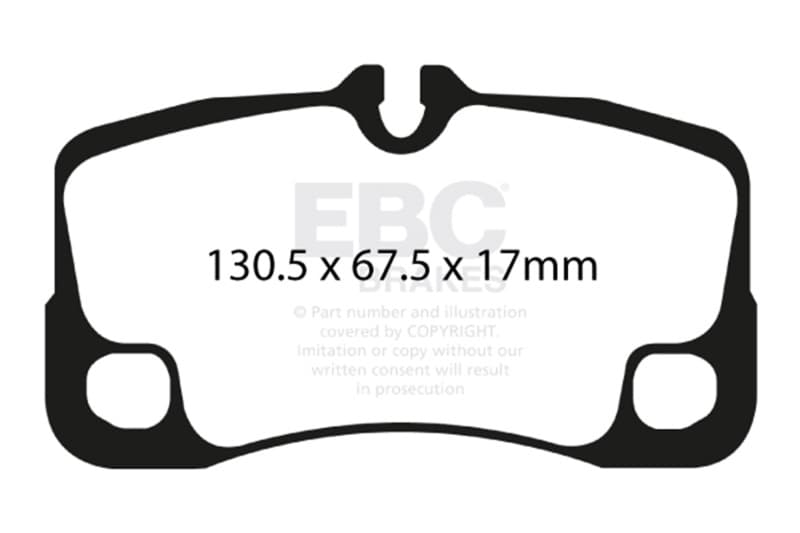 EBC Yellowstuff Brake Pad Set for Street and Track Driving High-Performance - Image 2