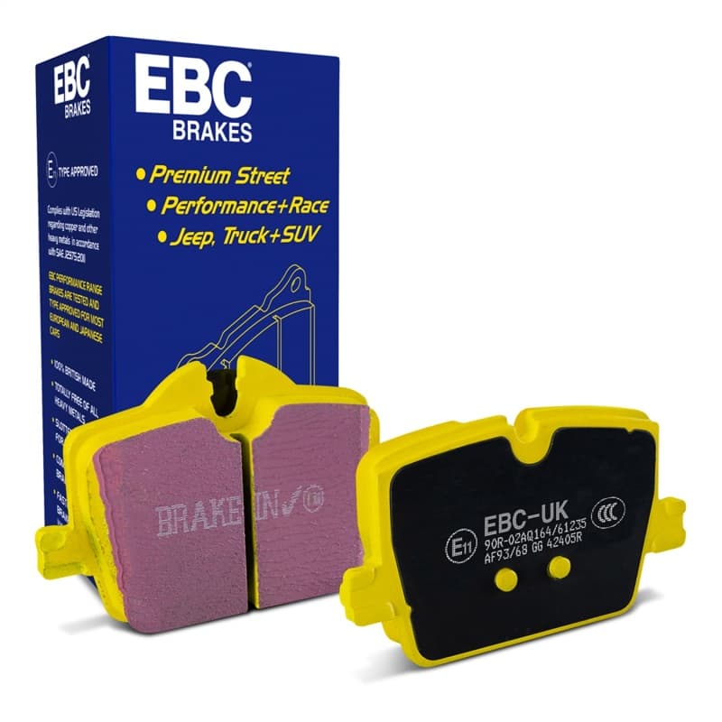 EBC Yellowstuff Brake Pad Set for Street and Track Driving Aramid Fiber Compound - Image 2