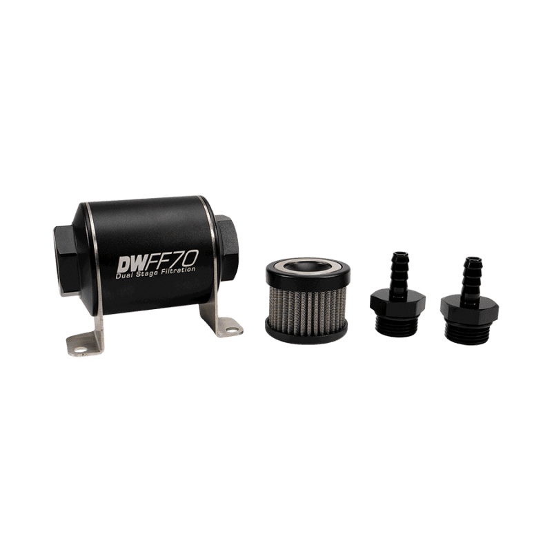 DeatschWerks Fuel Filter Kit 70mm Stainless Steel 10 Micron Universal