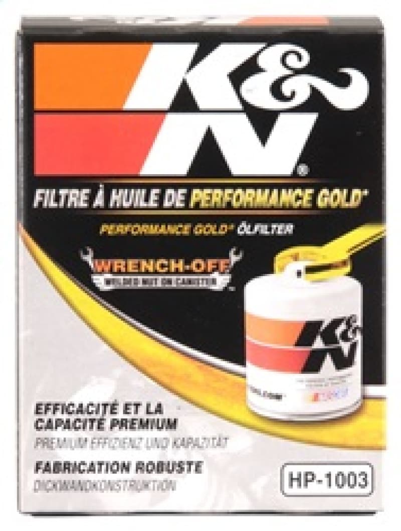 K&N Engineering Oil Filter HP-1003 with Welded Hex Nut for Quick Removal - Image 5