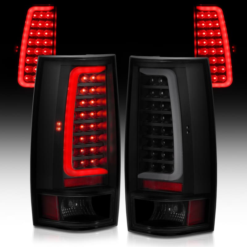 ANZO LED Taillight Assembly for Chevy C6 Pair Smoke Lens Plank Style - Image 5