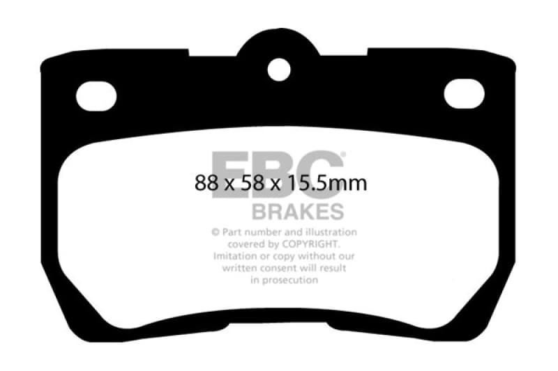 EBC Yellowstuff Brake Pad Set for Street & Track Driving High-Performance