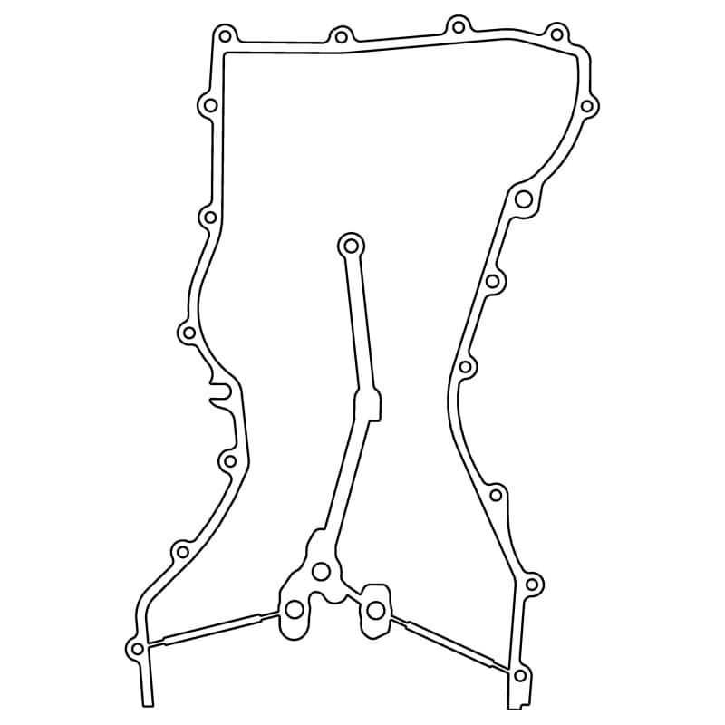 Cometic Gasket Timing Cover Gasket Chemically Blown Nitrile Rubber Aluminum Core