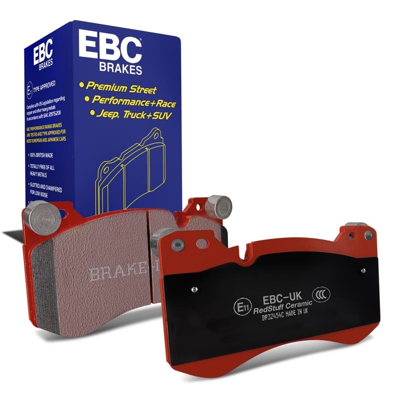 EBC Redstuff Brake Pad Set for Chevy C6 Low Dust Synthetic Fiber Ceramic