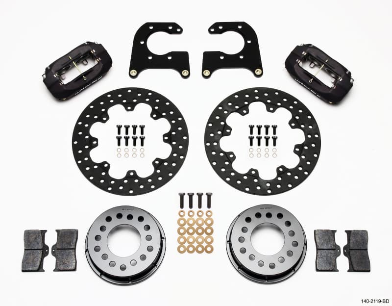 Wilwood Dynalite 4-Piston Rear Drag Brake Kit for Muscle Car Axles