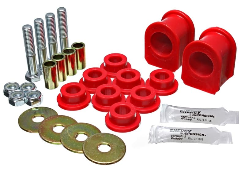 Energy Suspension Sway Bar Bushings Red Hyper-Flex Polyurethane - Image 2