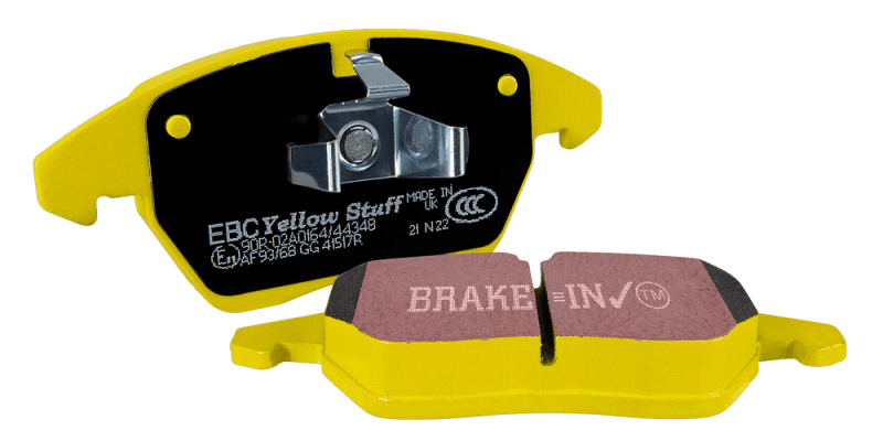 EBC Yellowstuff Brake Pad Set for Street and Track Driving Aramid Fiber Compound - Image 3