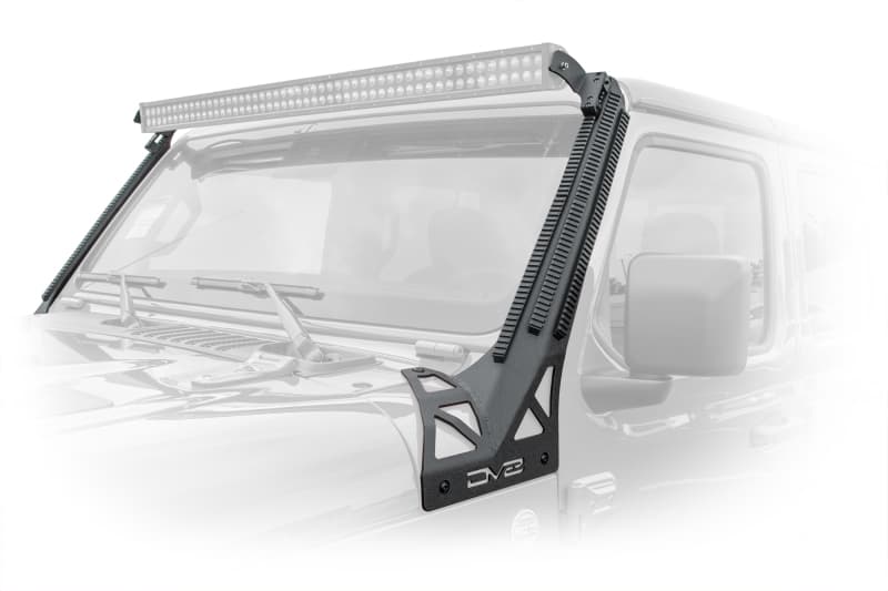 DV8 Offroad Light Bar Mounts for Jeep JL/Gladiator 50" AR-15 Picatinny Rail S...