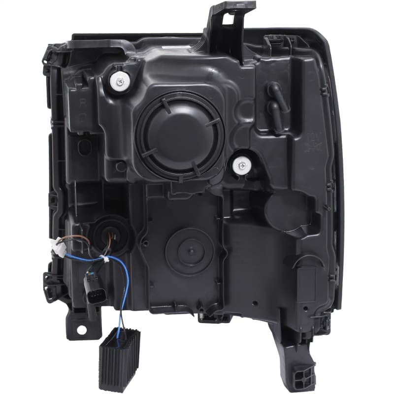 ANZO Projector Headlights for Chevy C6 Clear Lens Black Housing Pair - Image 3