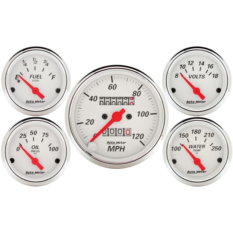 AutoMeter Gauge Kit with Fuel, Oil, Water Senders and Bulb Assemblies