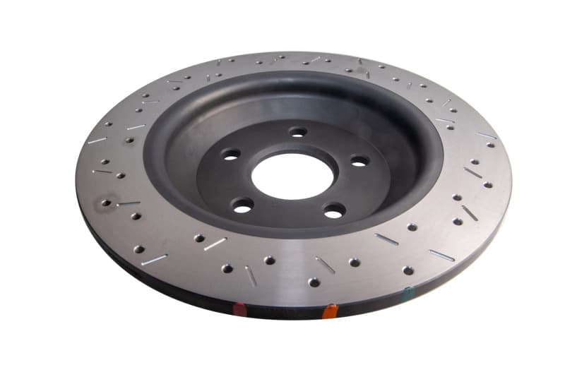 DBA 4000 Series XS Slot & Drill Rotors for Chevy C6 Gold Finish - Image 2