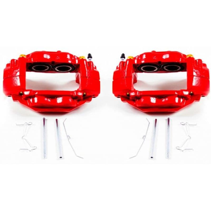PowerStop Brake Calipers Powder Coated Red Pair for Enthusiast Vehicles